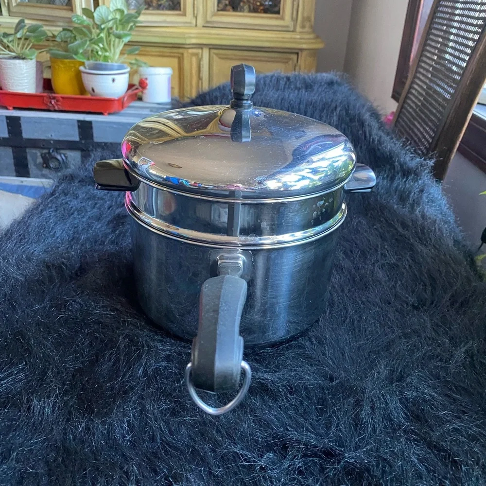 Farberware Double Boiler 3 Qt Pan, Upper, & Lid